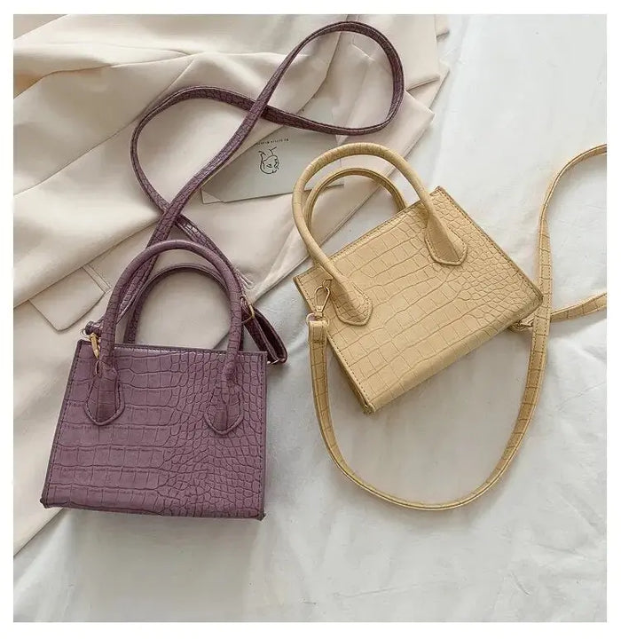 Stone Pattern Mini Tote Bags fashionnsio