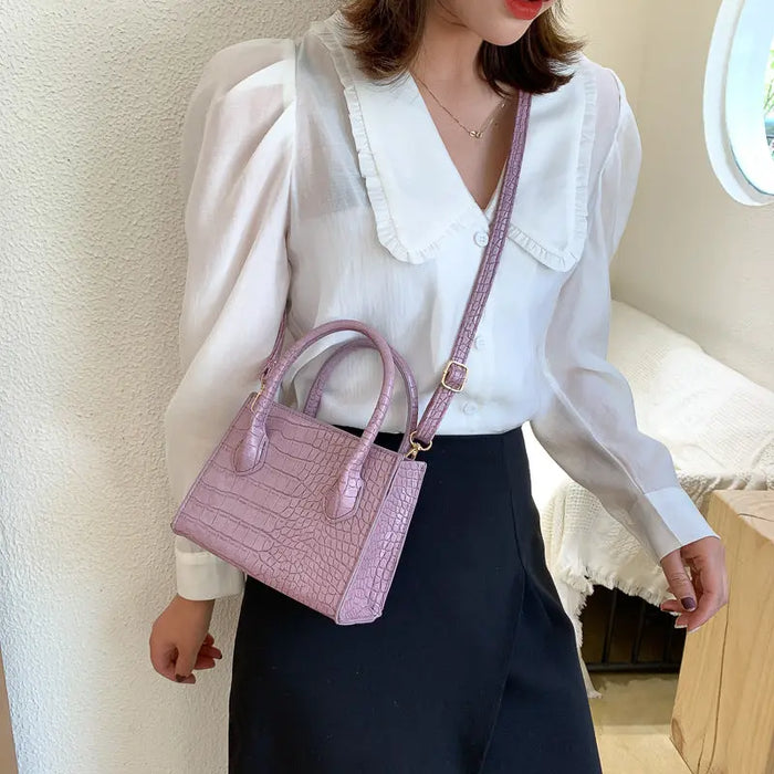Stone Pattern Mini Tote Bags fashionnsio