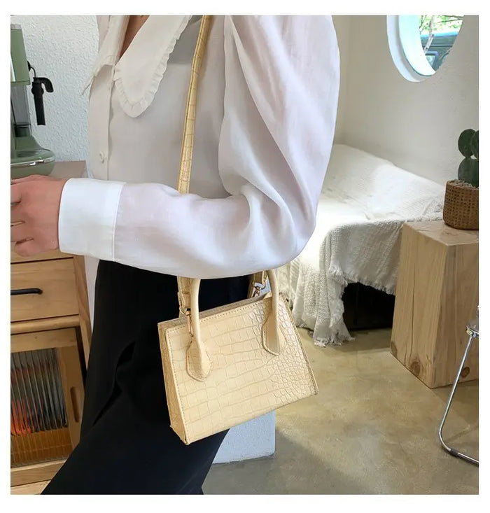 Stone Pattern Mini Tote Bags fashionnsio