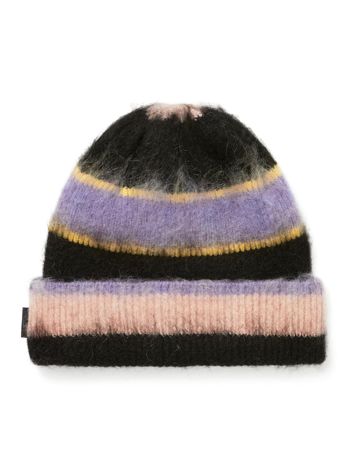 Striped Mohair Beanie