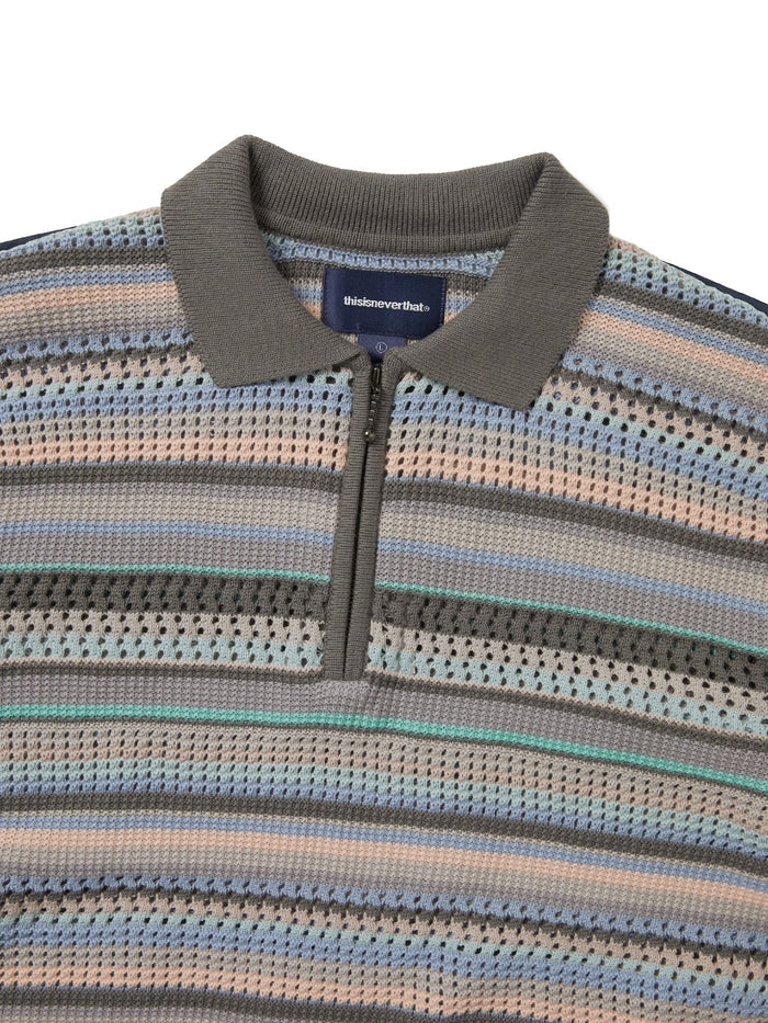 Striped S/S KnIt Polo