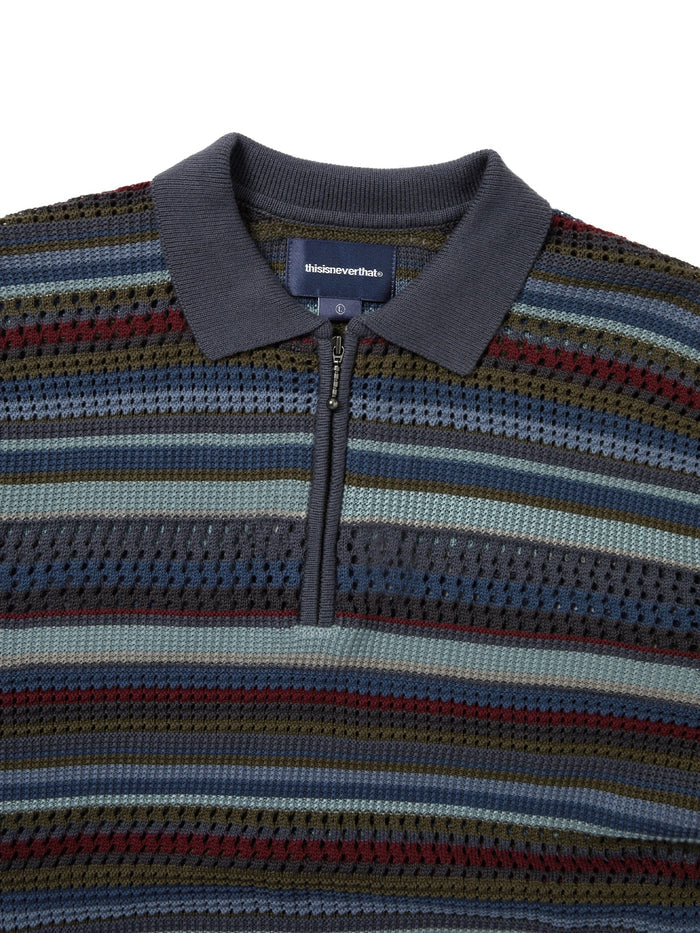 Striped S/S KnIt Polo