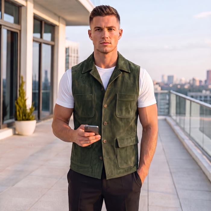 XS / Green / Suede