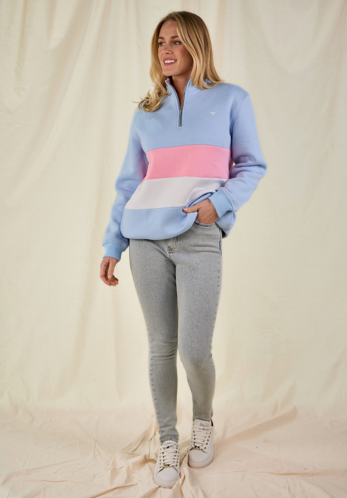 Suffolk Women's Quarter Zip Sweatshirt - Blue