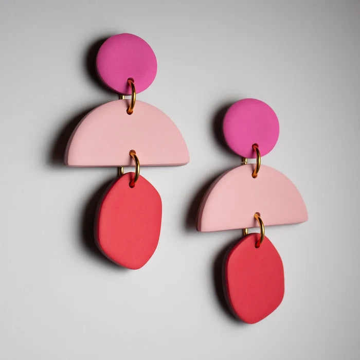 Suki Pink Peach Earrings