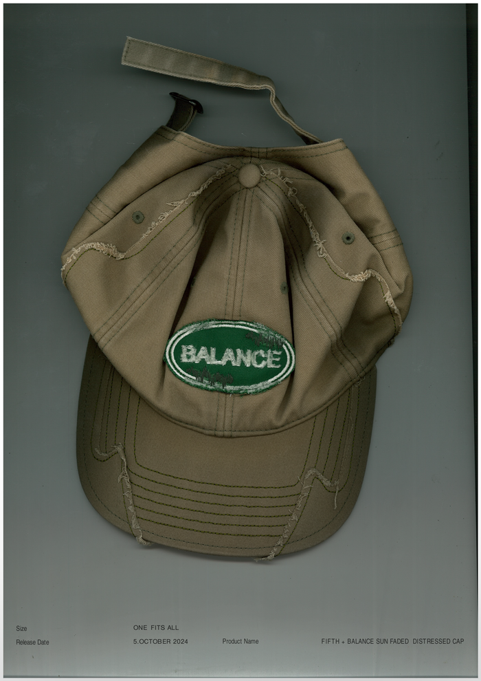Sun Faded Distressed Cap / FIFTH x Balance