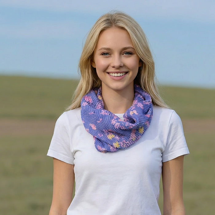 Sweet Pea - Indigo - Magnetic Neck Scarf - Exclusive Design