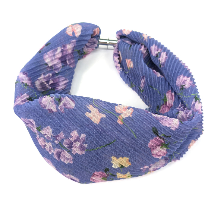Sweet Pea - Indigo - Magnetic Neck Scarf - Exclusive Design