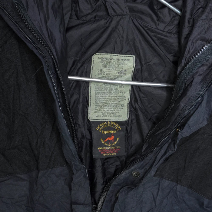 Tacs-Ops II Black Wet Weather Parka - XLarge - Army & Outdoors - Parkas