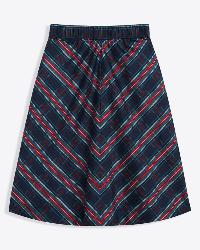 Taffeta Midi Skirt