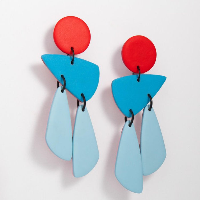 Taki Red Robbins Egg Earrings