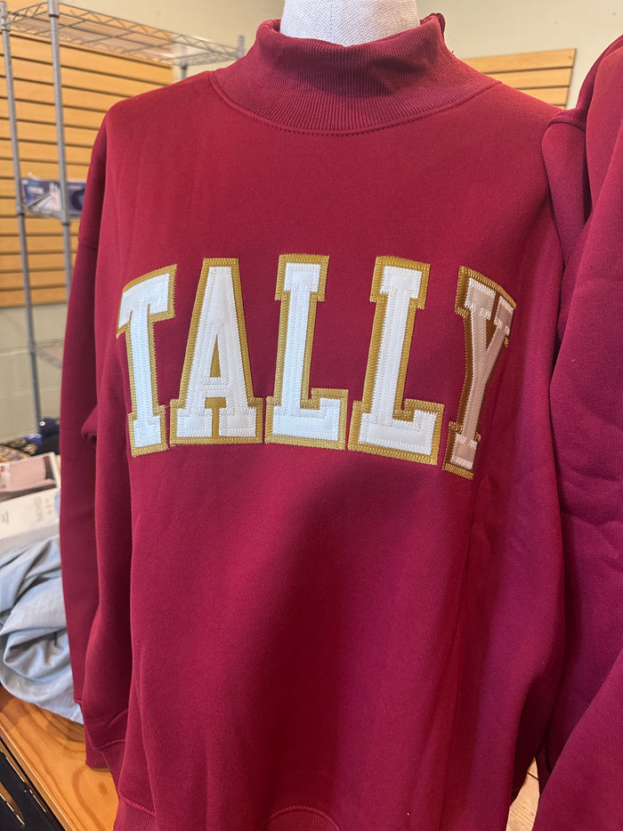 Tally - Embroidered Mock Neck