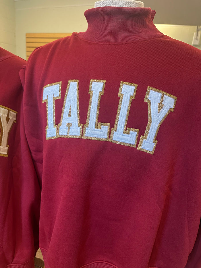 Tally - Embroidered Mock Neck