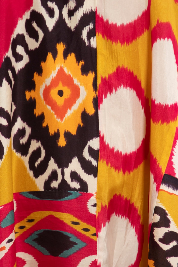 Tamouz Silk Multicolor Kaftan
