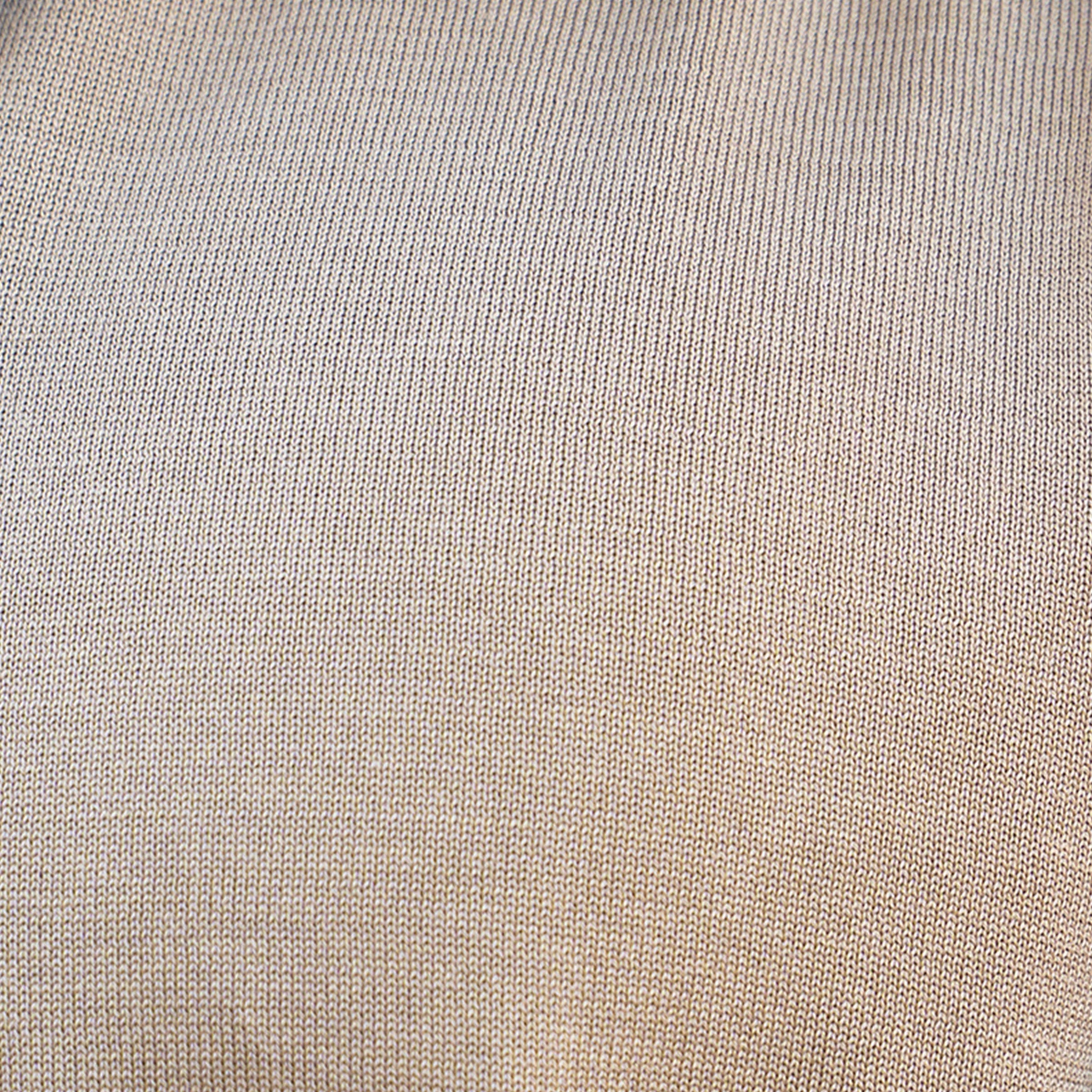 Maranello Mid-Weight Cotton & Silk Polo Taupe - 3-Button
