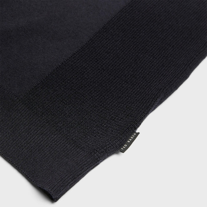 Ted Baker - BUMP Knitted Polo Shirt in Navy - Nigel Clare