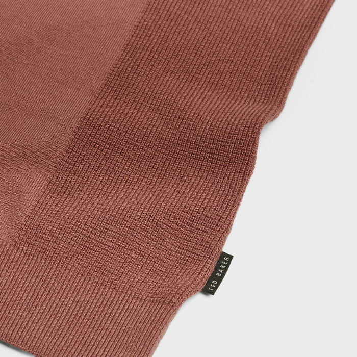 Ted Baker - BUMP Knitted Polo Shirt in Pink - Nigel Clare
