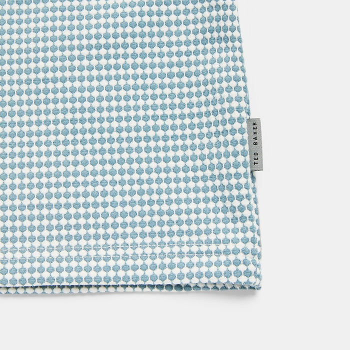 Ted Baker - KRANE Textured Polo Shirt in Blue - Nigel Clare