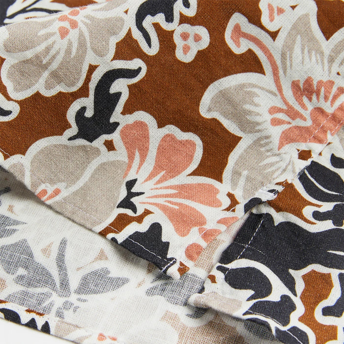 Ted Baker - SITCOM SS Floral Shirt in Brown - Nigel Clare