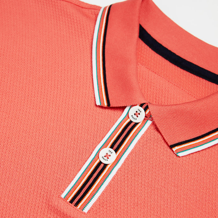 Ted Baker - TWITWOO Polo Shirt in Coral - Nigel Clare