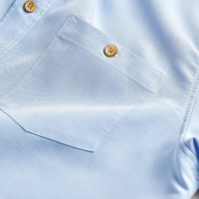 Ted Baker - YASAI SS Oxford Shirt in Blue - Nigel Clare