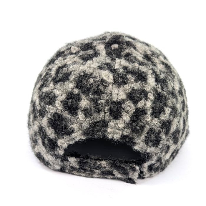 Teddy Bear Cap - Grey Animal Print