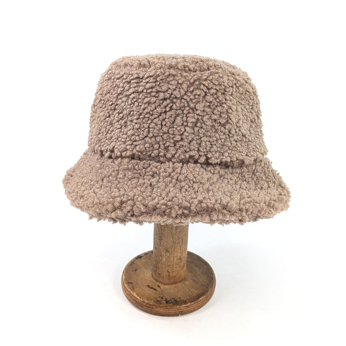 Teddy Bear Sparkling Bucket Hat - Mink