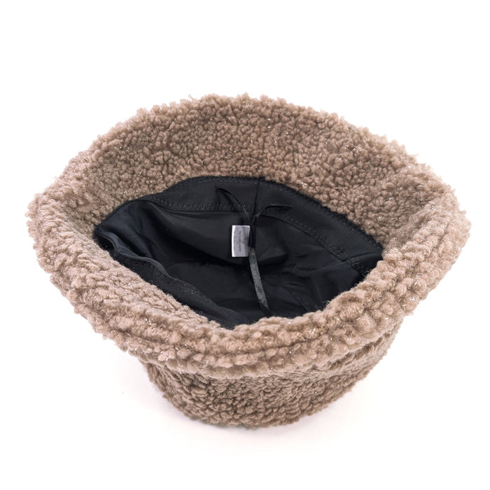 Teddy Bear Sparkling Bucket Hat - Mink