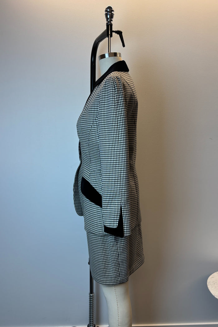 Thierry Mugler Paris 2 Piece Check Suit image 1