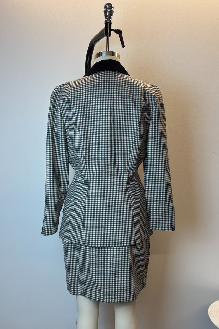 Thierry Mugler Paris 2 Piece Check Suit image 2