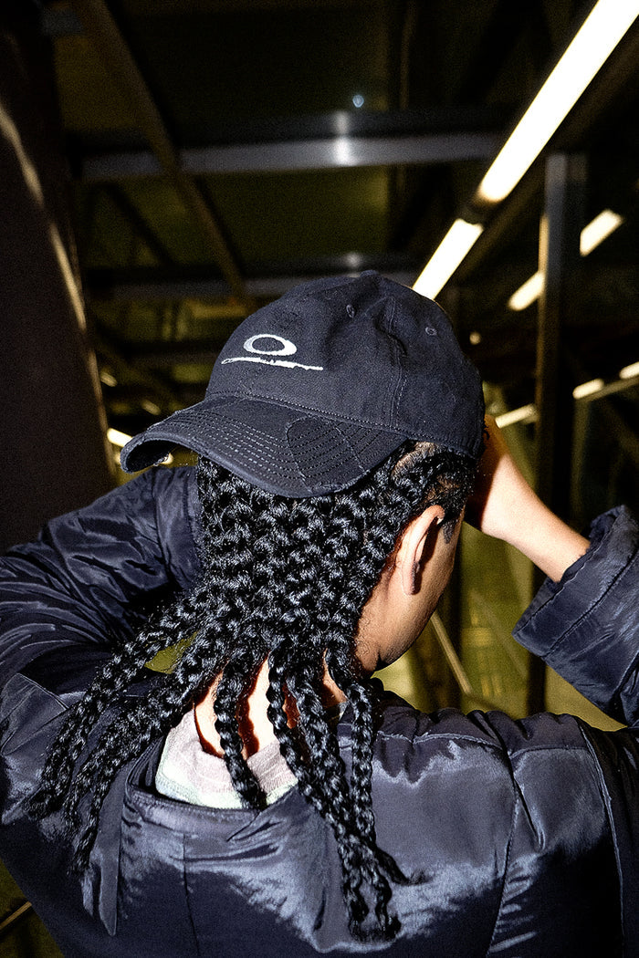 Thrown-away Faded Icon Cap: Design by Nukeme Black