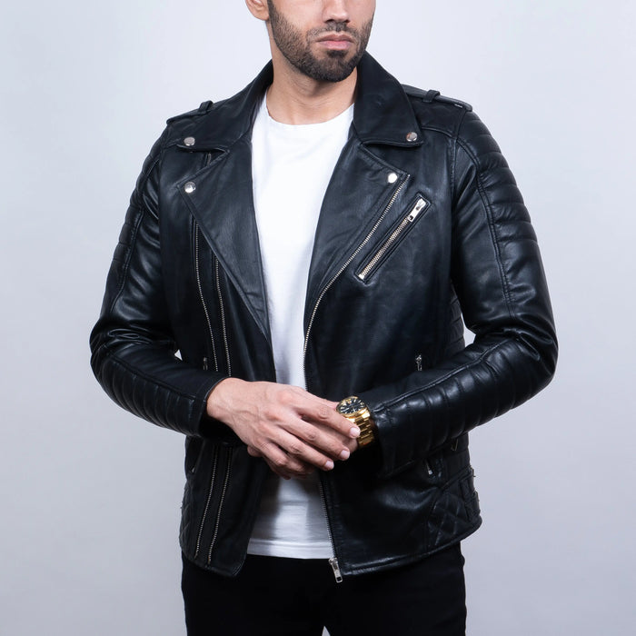 Titan Jacket Black - Nappa Leather