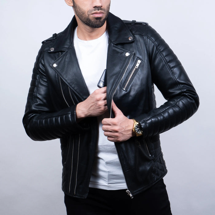 Titan Jacket Black - Nappa Leather