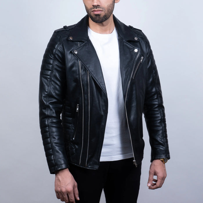 Titan Jacket Black - Nappa Leather