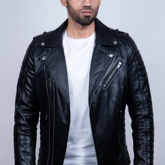 Titan Jacket Black - Nappa Leather