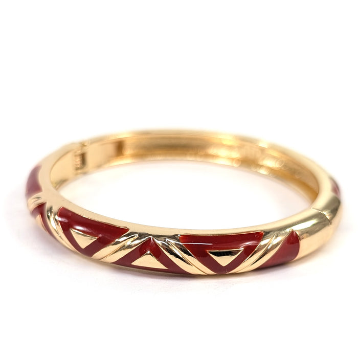 Triangles Bangle (in Gift Box) - Red