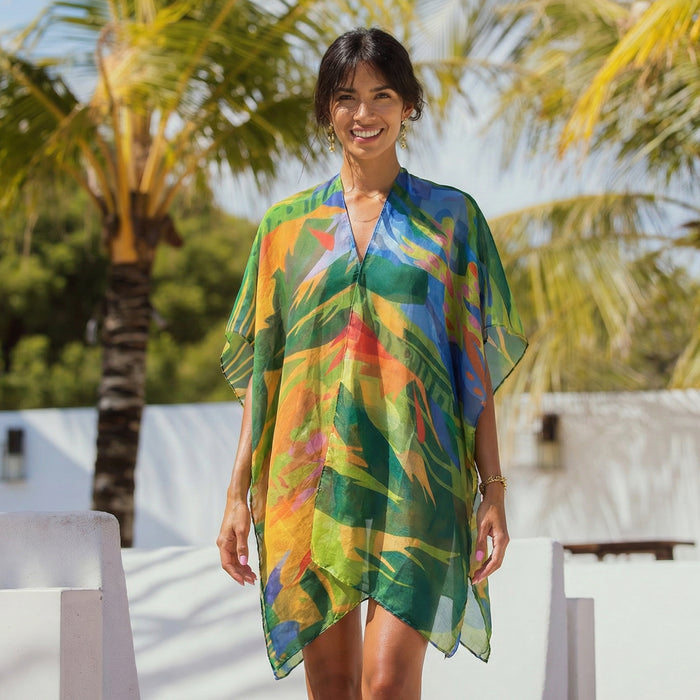 Tropical Trees Cover Up/Kaftan (90x90cm) - Exclusive Design