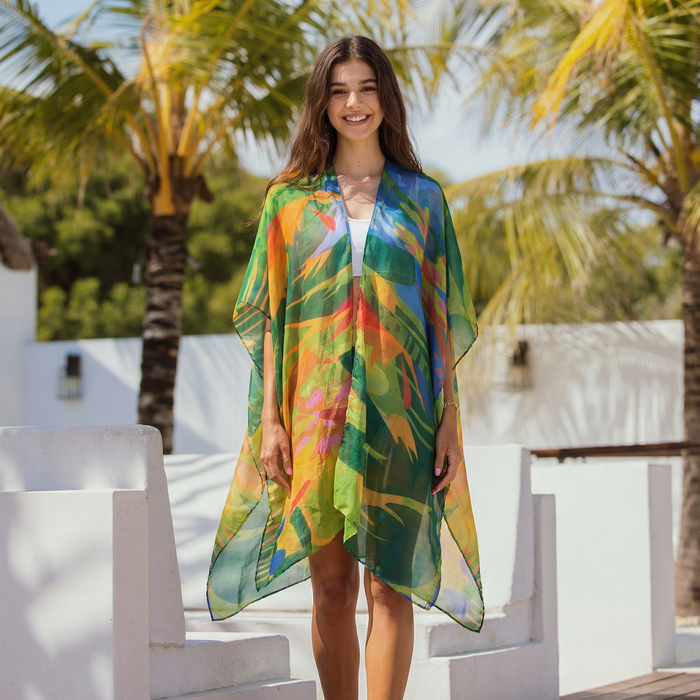 Tropical Trees Cover Up/Kaftan (90x90cm) - Exclusive Design