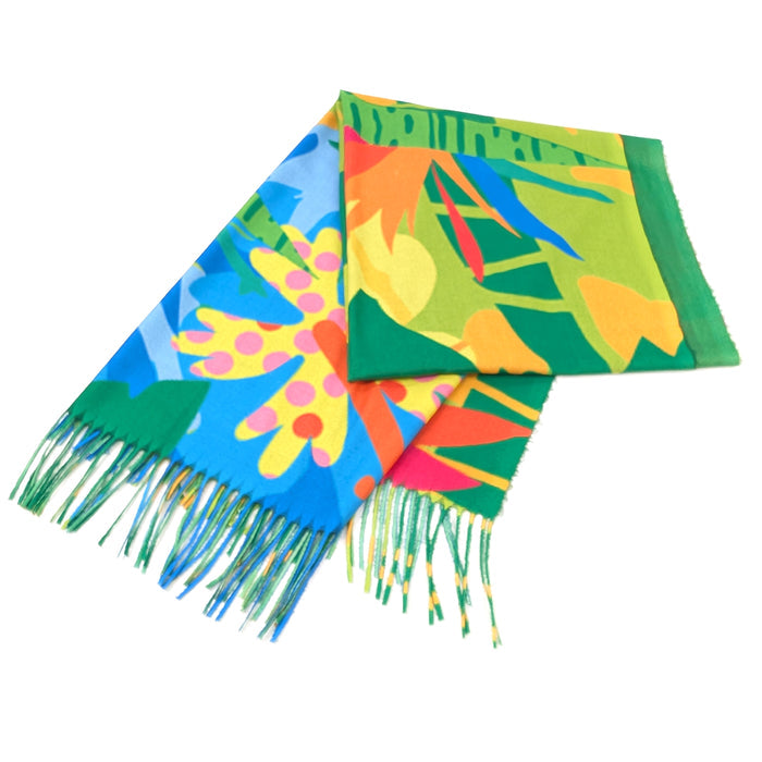 Tropical Trees Pashmina Style Scarf (70x180cm) - Exclusive Design
