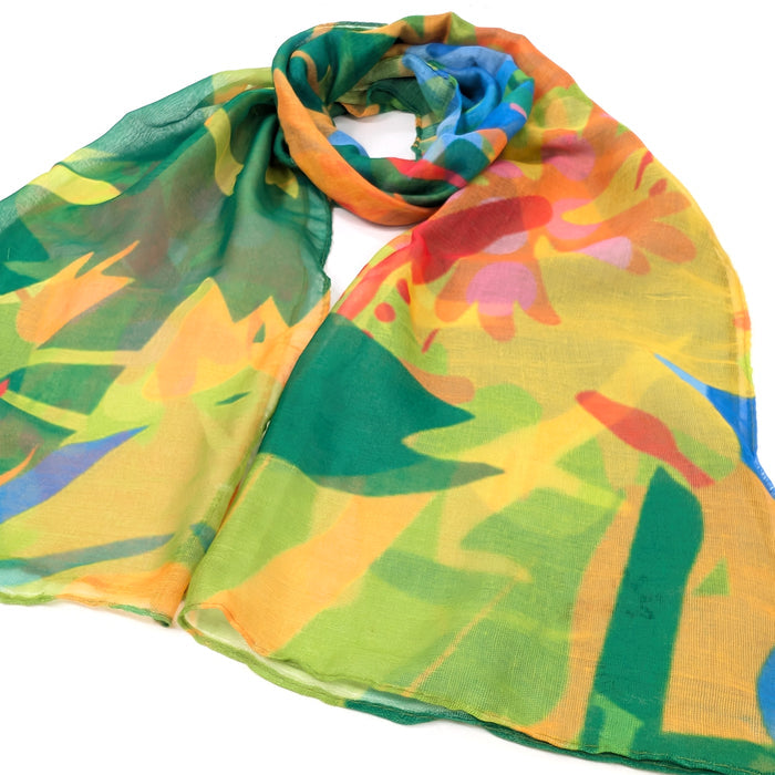 Tropical Trees Scarf (50x180cm) - Exclusive Design