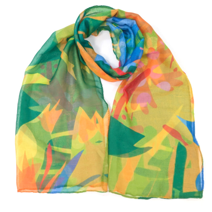 Tropical Trees Scarf (50x180cm) - Exclusive Design