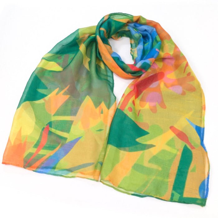 Tropical Trees Scarf (50x180cm) - Exclusive Design