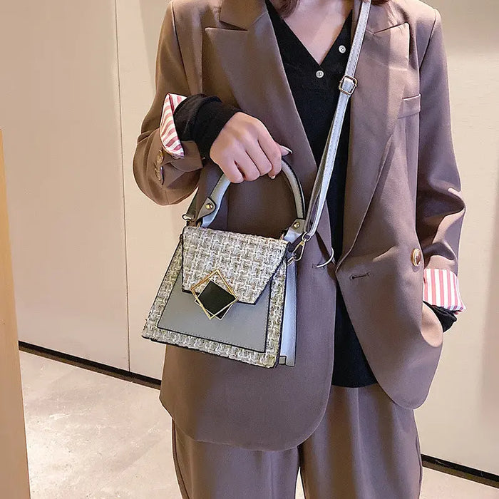 Tweed Fashionable Handbags/Sling Bags fashionnsio
