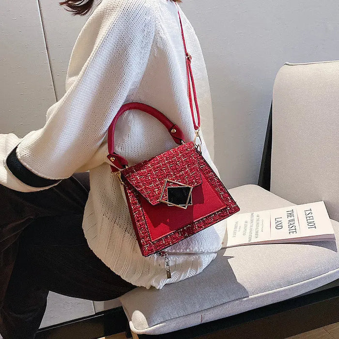Tweed Fashionable Handbags/Sling Bags fashionnsio