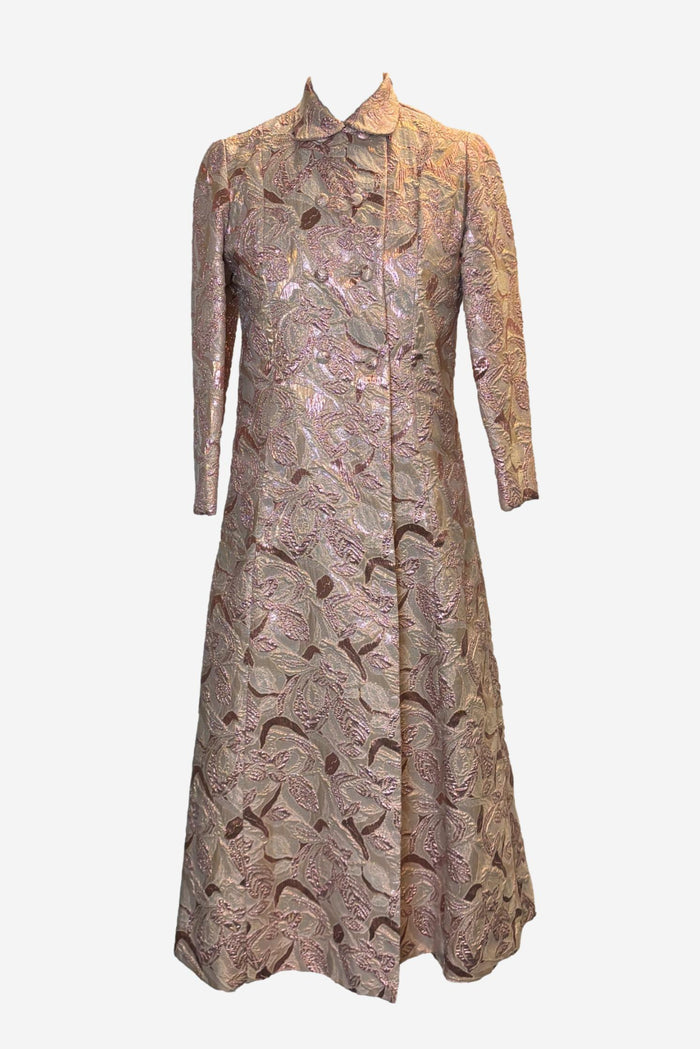 Unbranded Pink Padded Lurex Opera Coat image 0