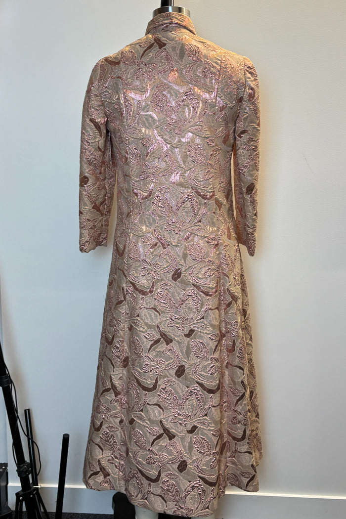 Unbranded Pink Padded Lurex Opera Coat image 2
