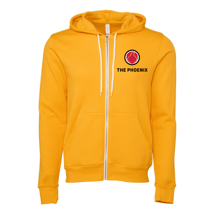 Unisex Zip-Up Hoodie - Gold - On Sale