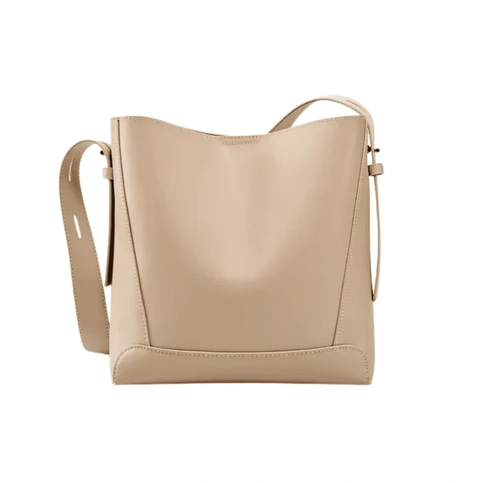 Urban Brown Leather Bucket Bag