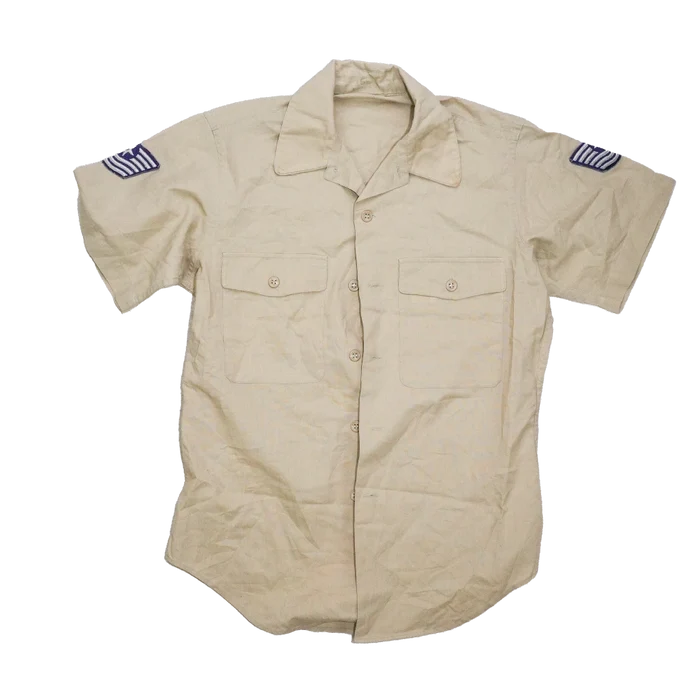 US Air Force 1960s Khaki Short Sleeve Shirt - Small, Item 2 - US Air Force Surplus - Service Shirts
