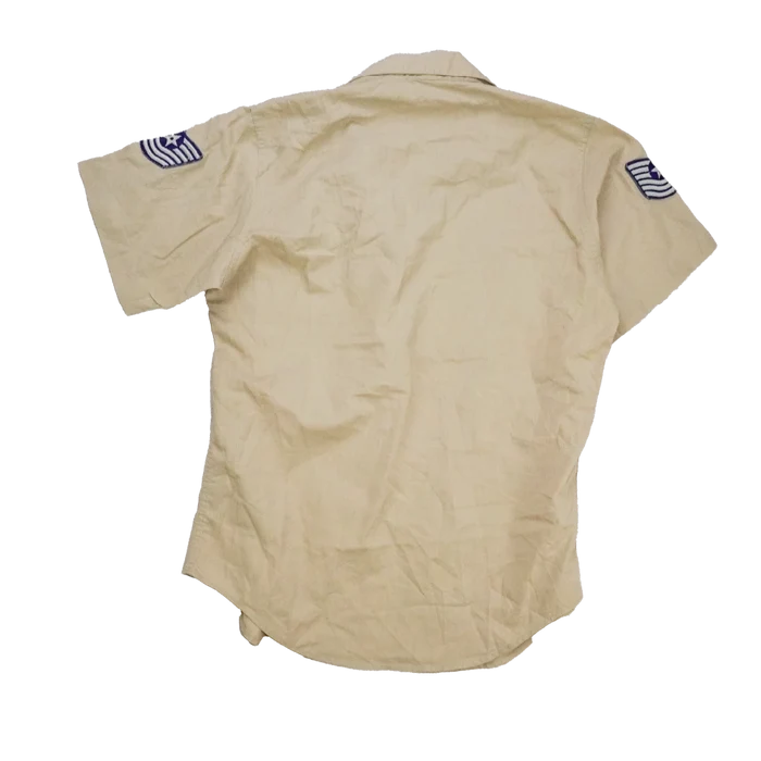 US Air Force 1960s Khaki Short Sleeve Shirt - Small, Item 2 - US Air Force Surplus - Service Shirts